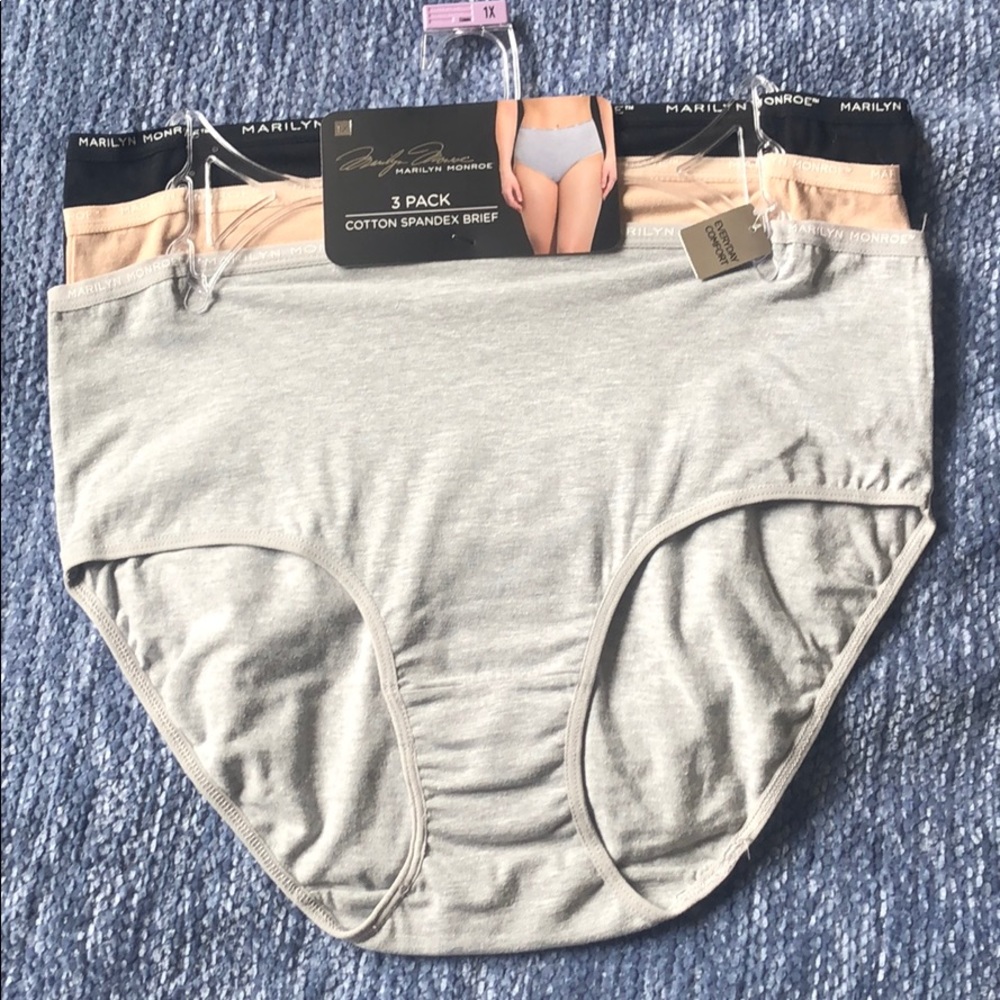 Brand New Marilyn Monroe 3 Pack Panties 1X